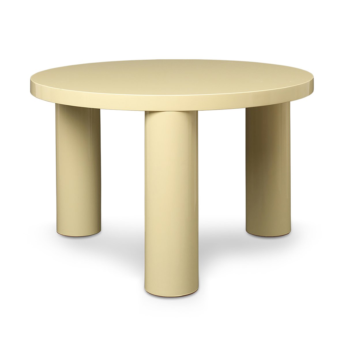 Ferm Living Post coffee table small 65 cm Lemonade | Scandinavian Design | Coffee tables | Yellow