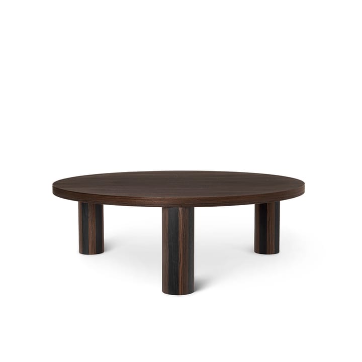 Post Coffee table - Smoked oak, large, lines - ferm LIVING