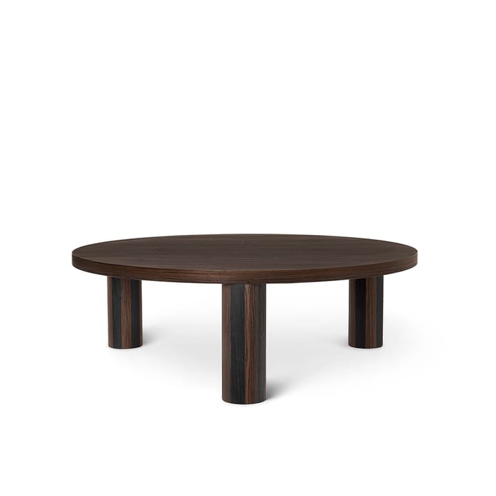 Post Coffee table - Smoked oak, large, lines - Ferm LIVING
