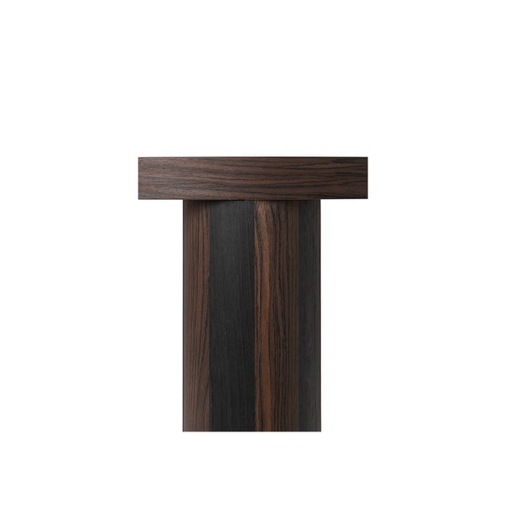 Post Coffee table - Smoked oak, small, lines - ferm LIVING