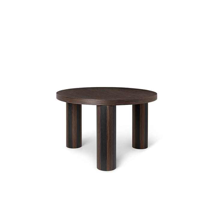 Post Coffee table - Smoked oak, small, lines - ferm LIVING