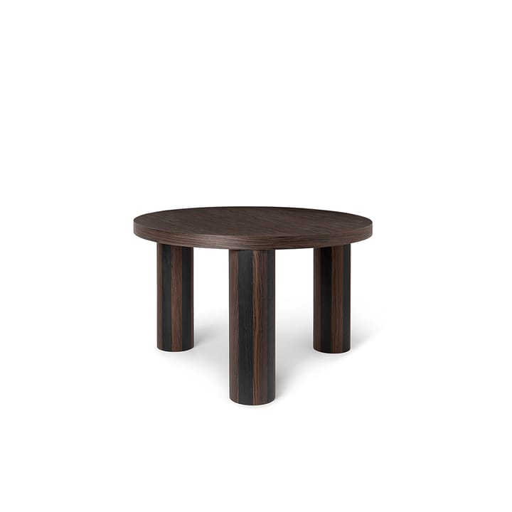 Post Coffee table - Smoked oak, small, lines - Ferm LIVING