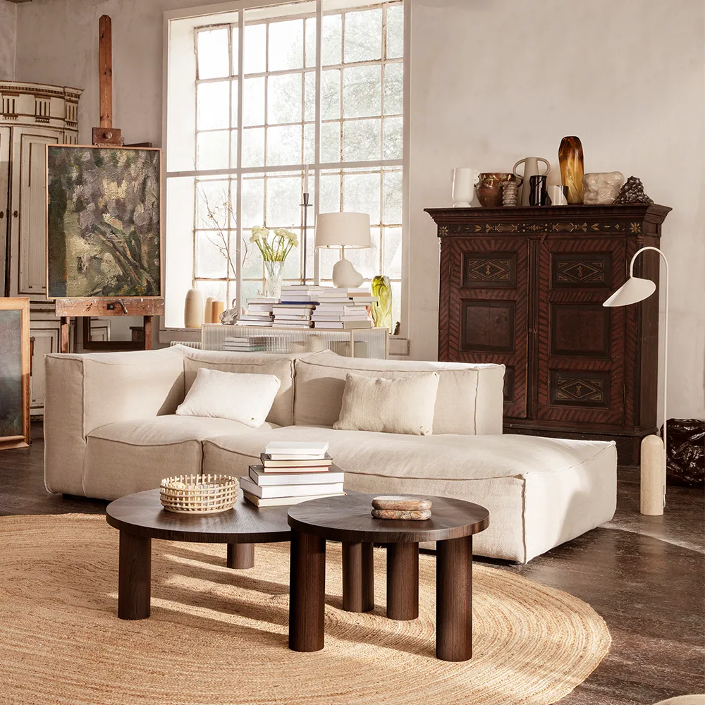 Post Coffee table, Smoked oak, small, star Ferm Living