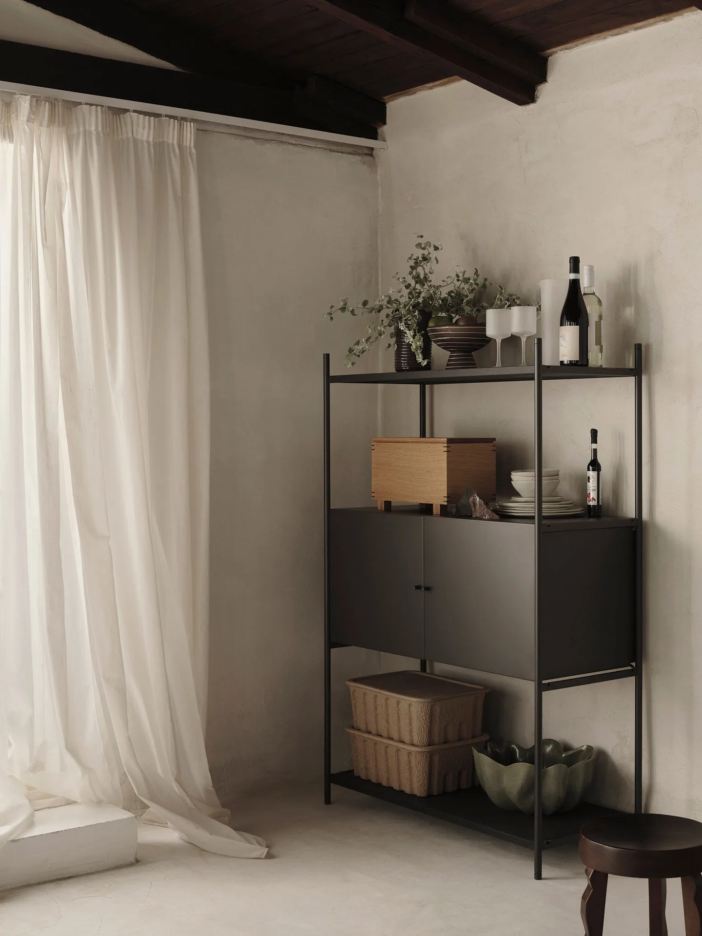 Punctual cabinet 41,6x91,5 cm, Anthracite Ferm Living