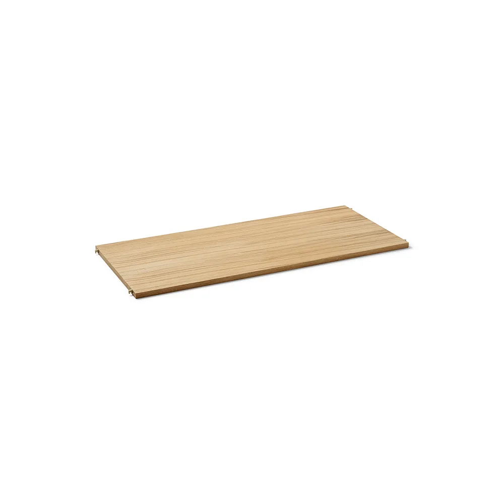Ferm Living Punctual Perforated shelf 90 cm Oiled oak, cashmere