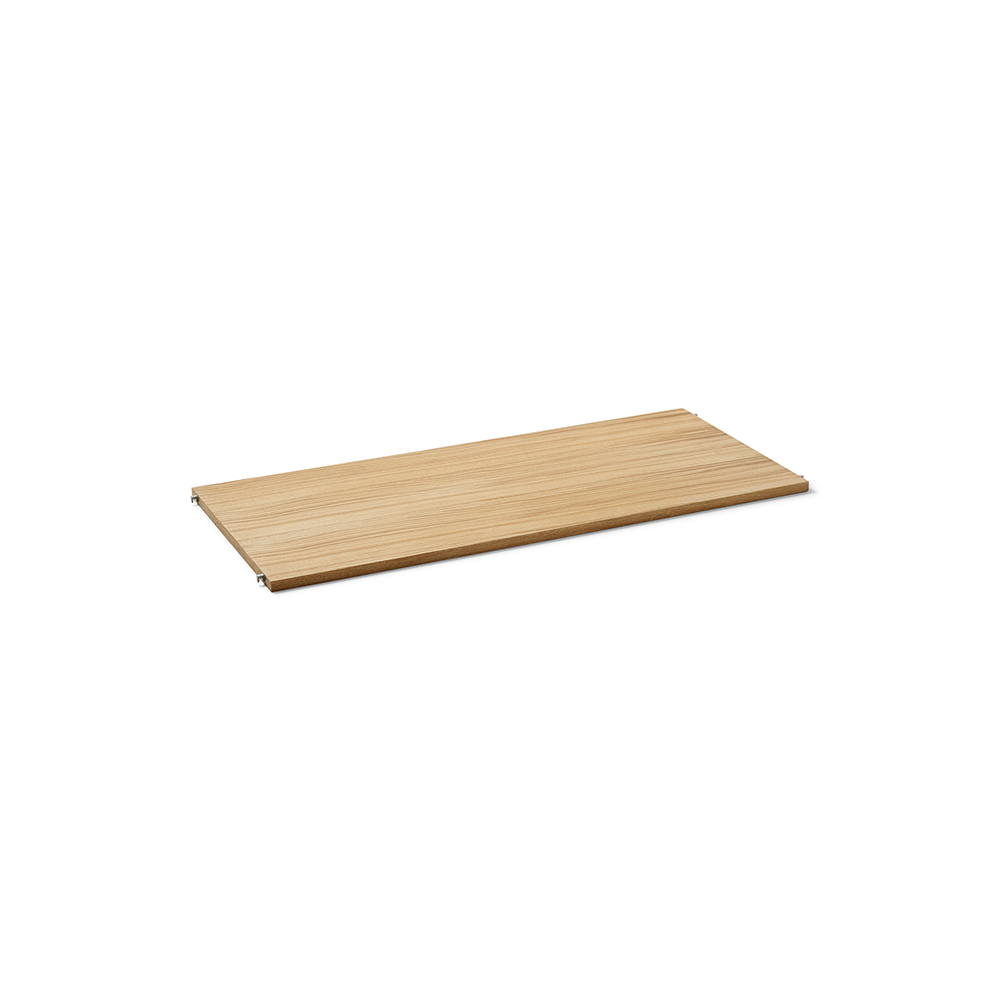 Ferm Living Punctual Perforated shelf 90 cm Oiled oak, light grey
