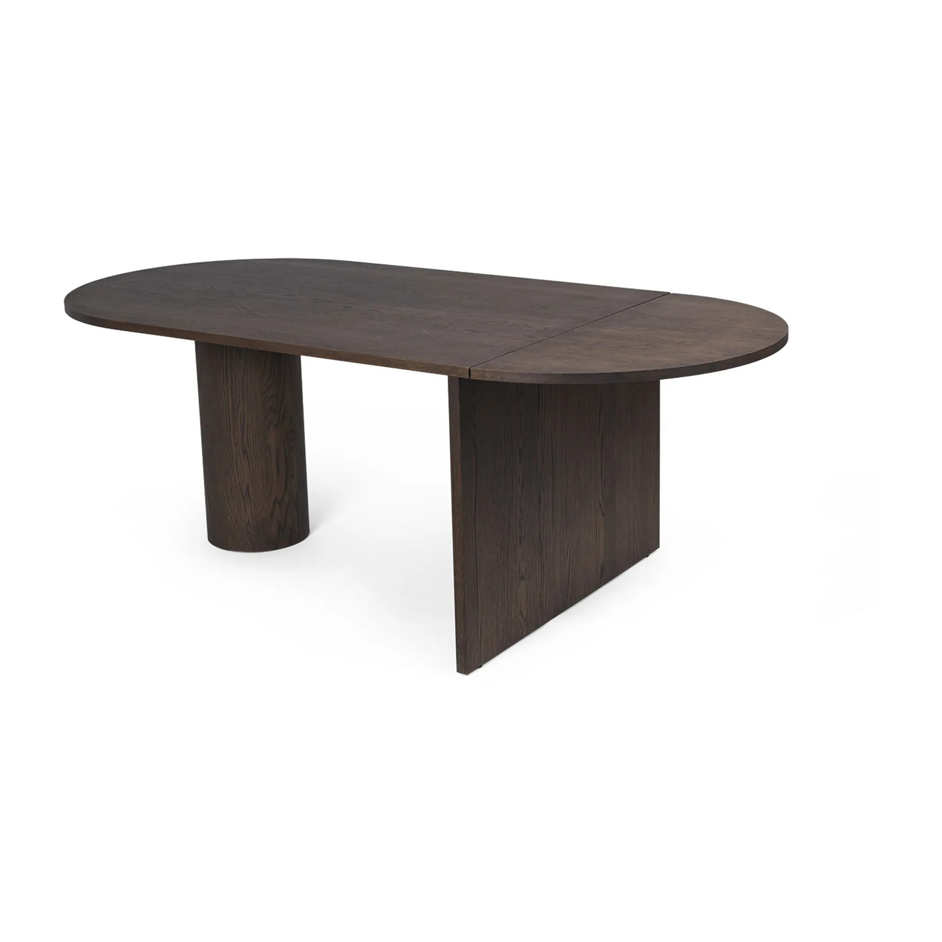 Pylo dining table 210x100x74 cm, Dark stained oak Ferm Living