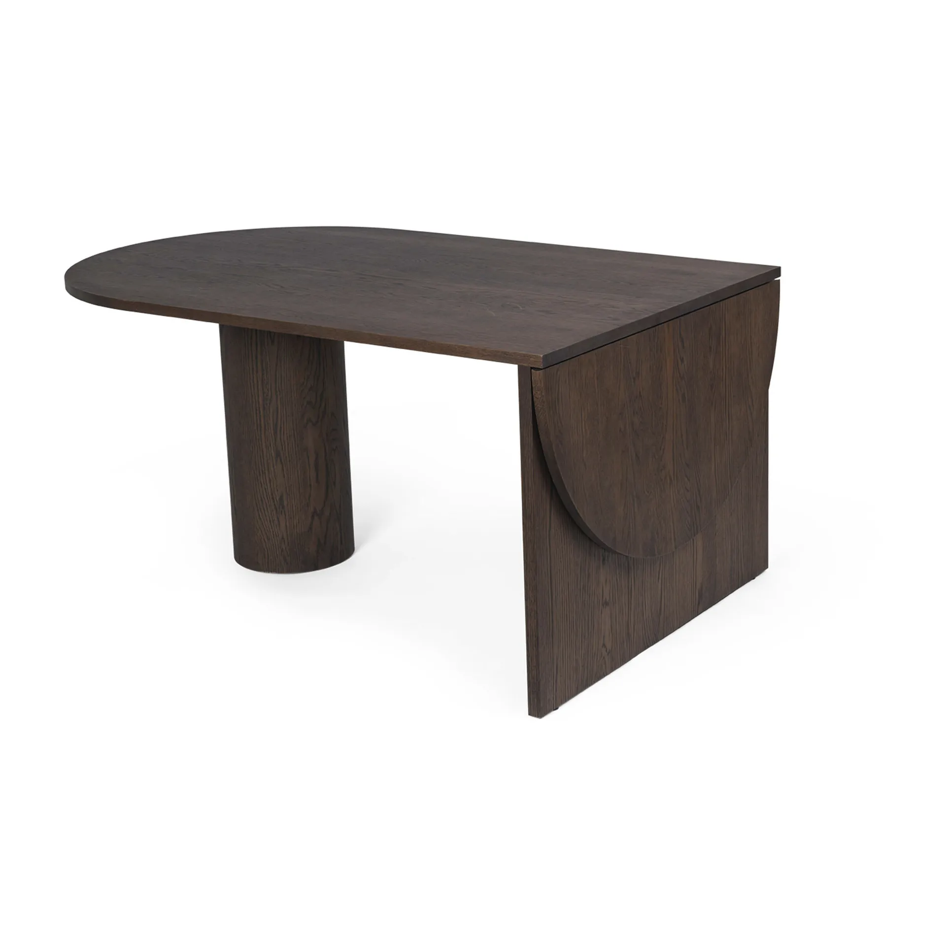 Pylo dining table 210x100x74 cm, Dark stained oak Ferm Living