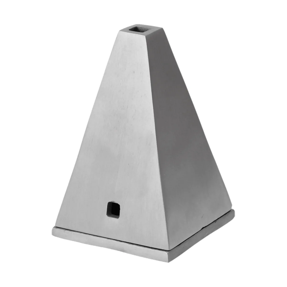 Pyra cone-shaped incense burner, Brushed aluminium Ferm Living