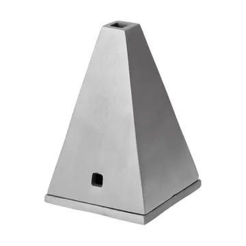 Pyra cone-shaped incense burner - Brushed aluminium - Ferm Living