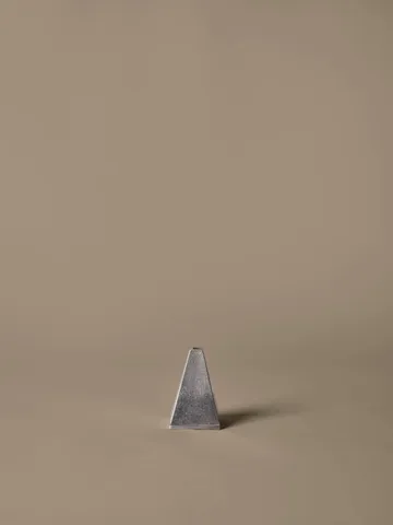 Pyra cone-shaped incense burner - Brushed aluminium - Ferm Living