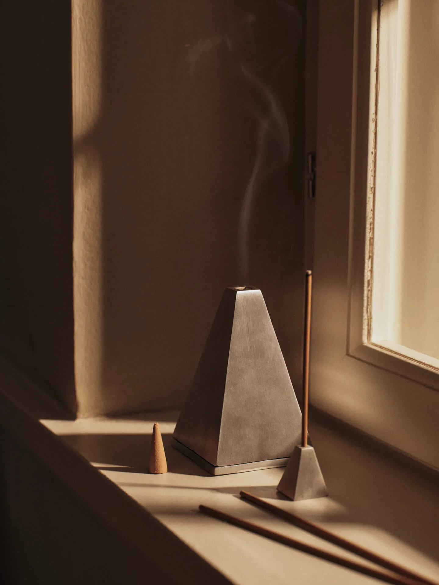 Pyra incense burner, Brushed aluminium Ferm Living