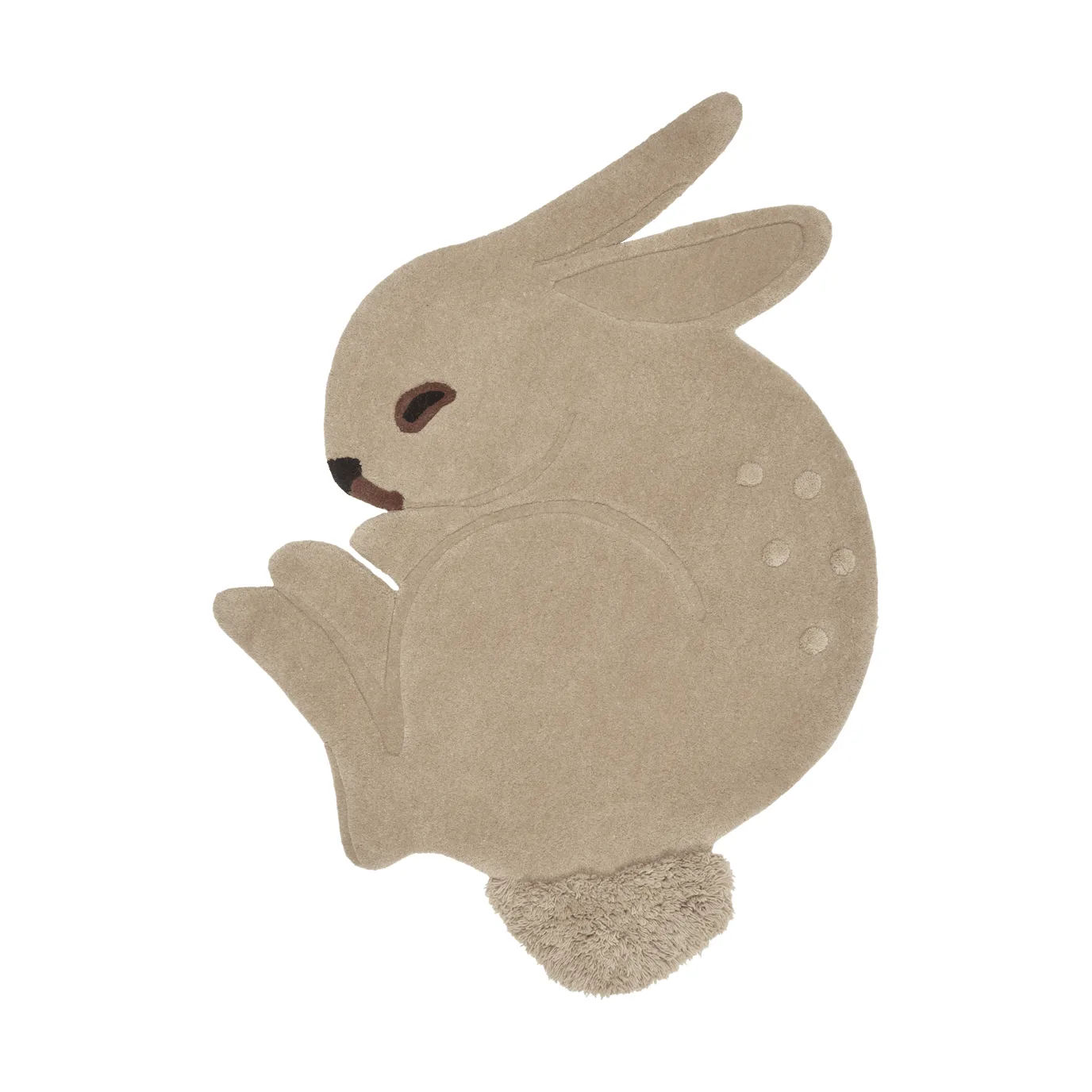 Rabbit tufted rug, Cashmere, 88x120 cm Ferm Living