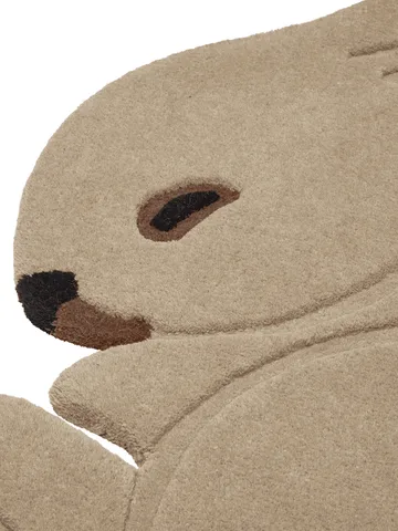 Rabbit tufted rug - Cashmere, 88x120 cm - Ferm Living