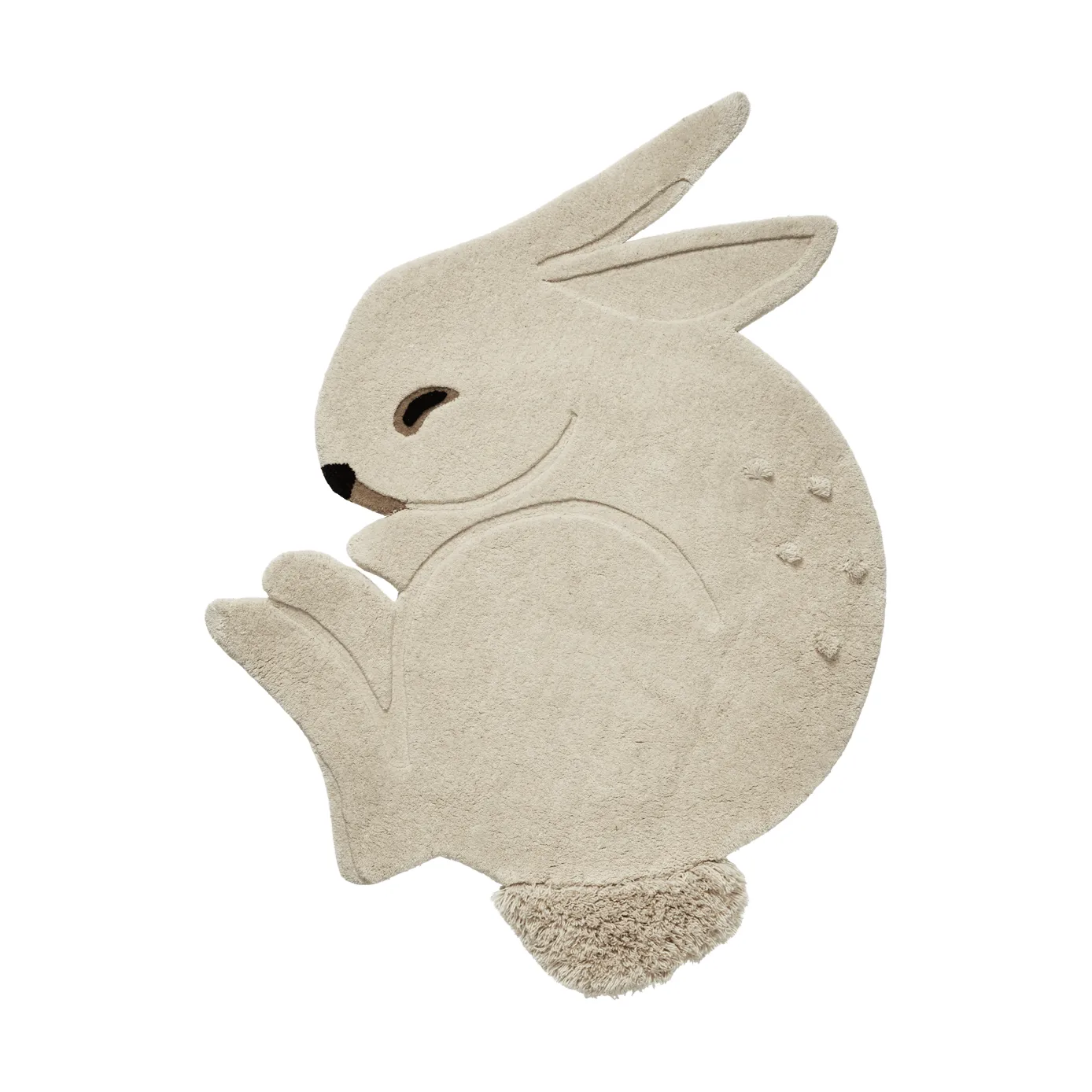 Rabbit tufted rug, Off-white, 88x120 cm Ferm Living