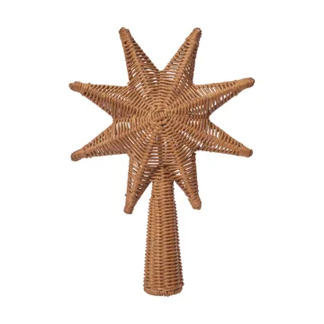 Rattan christmas tree top star tree topper - Natural, 29,5 cm - Ferm Living