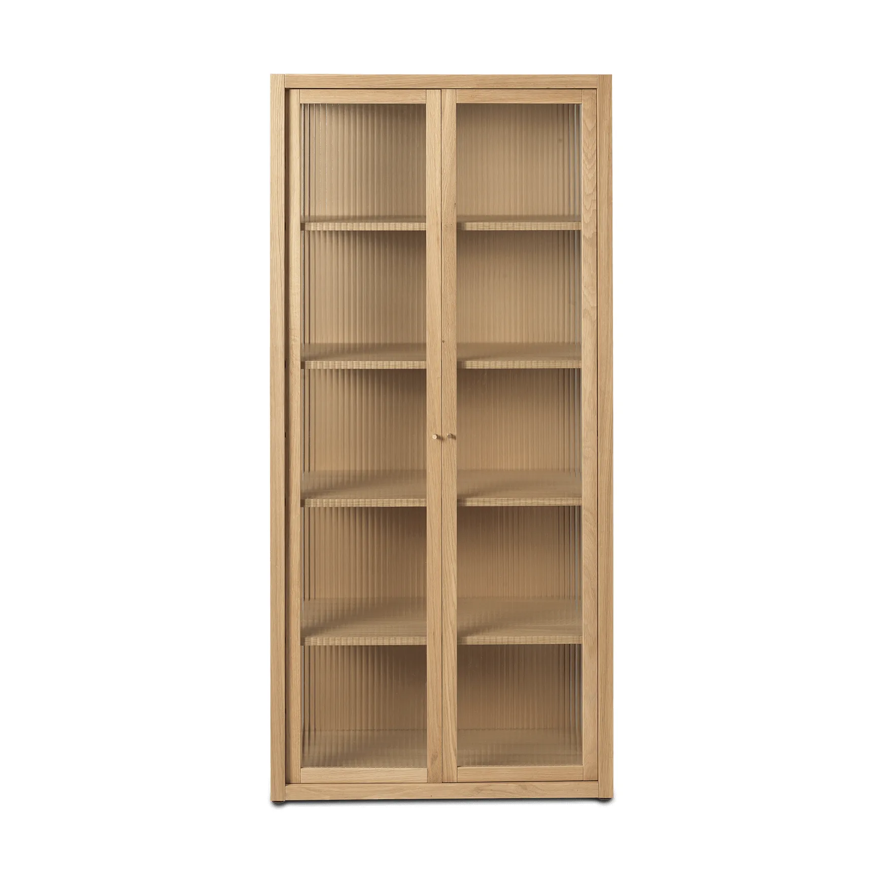Reed display cabinet 70x155 cm, Natural oak Ferm Living