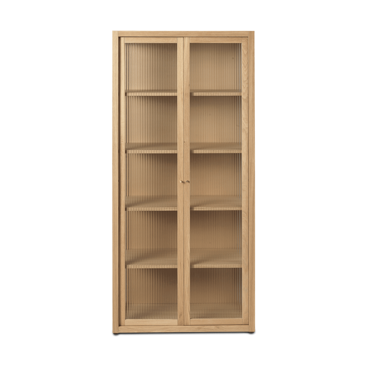 Ferm Living Reed display cabinet 70x155 cm Natural oak