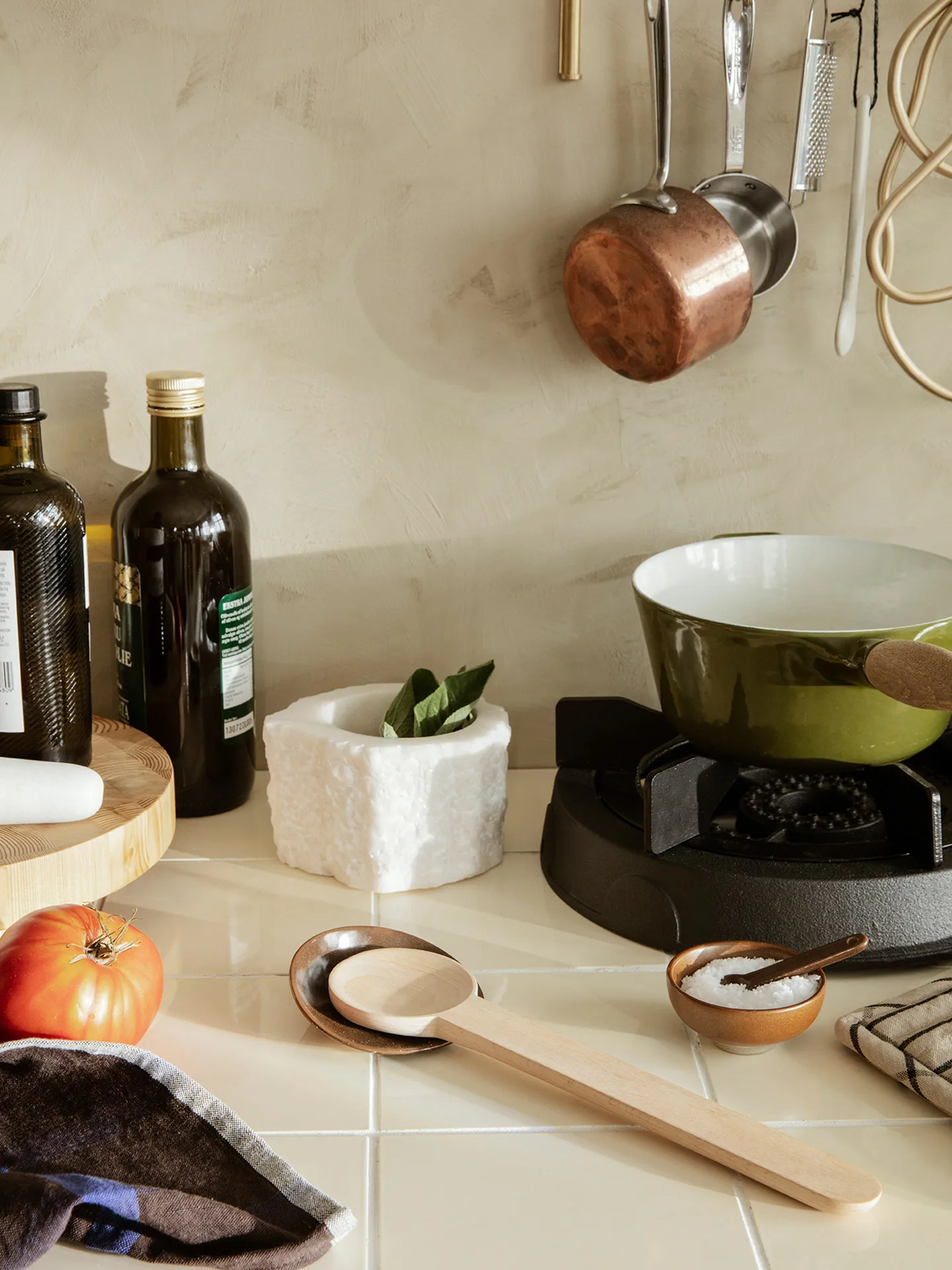 Resting spoon set 2 pieces, Chocolate Ferm Living