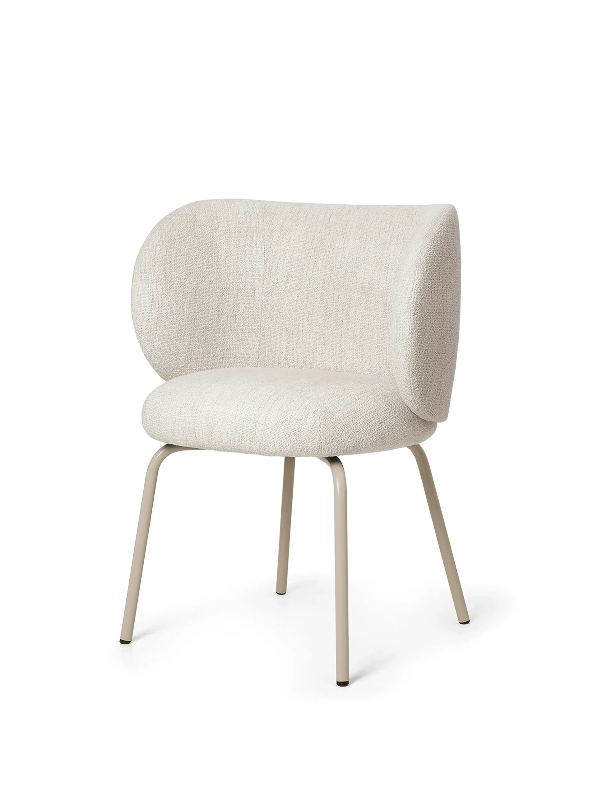 Rico dining chair - bouclé, Off-white-cashmere Ferm Living