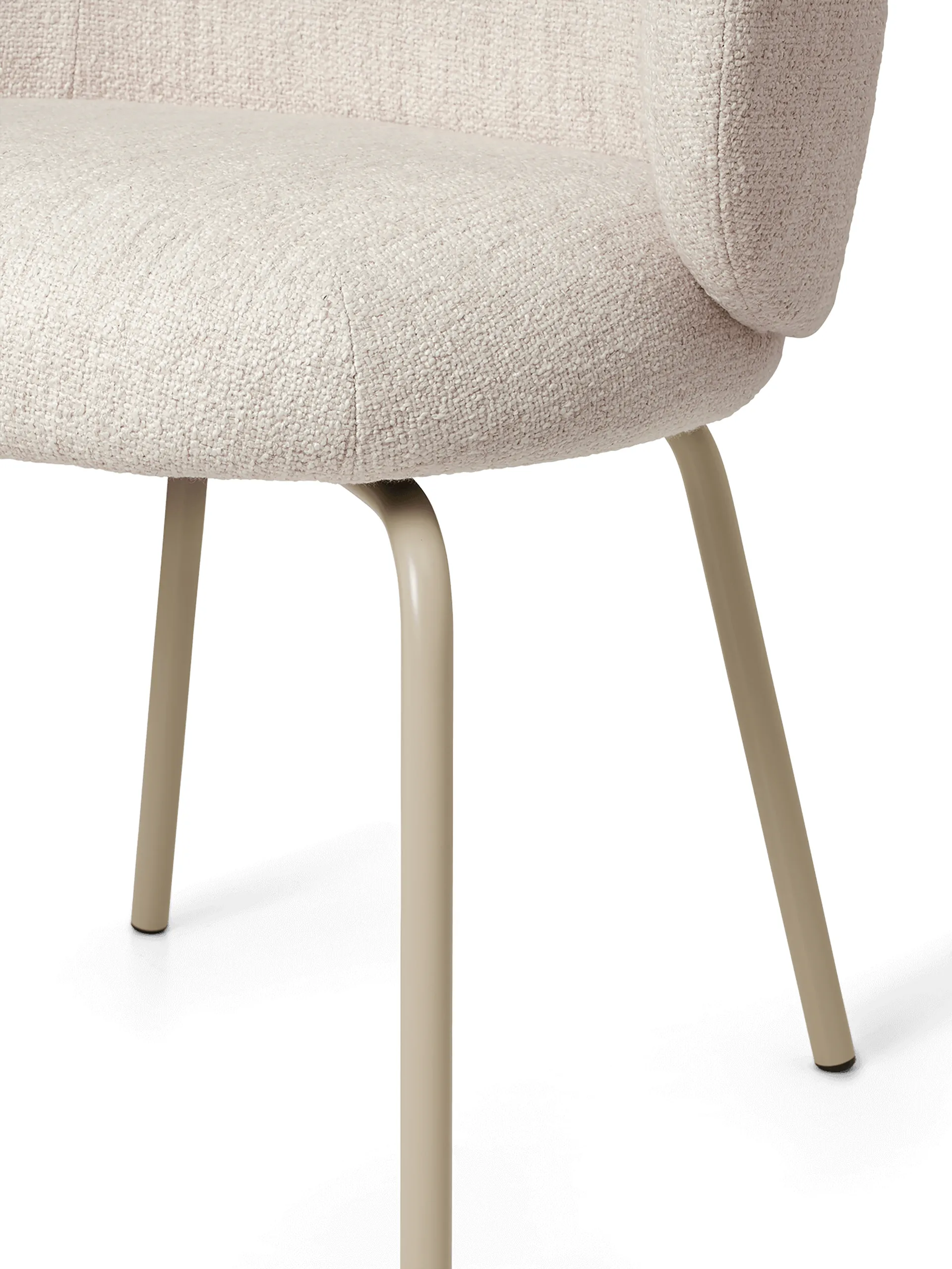 Rico dining chair - bouclé, Off-white-cashmere Ferm Living
