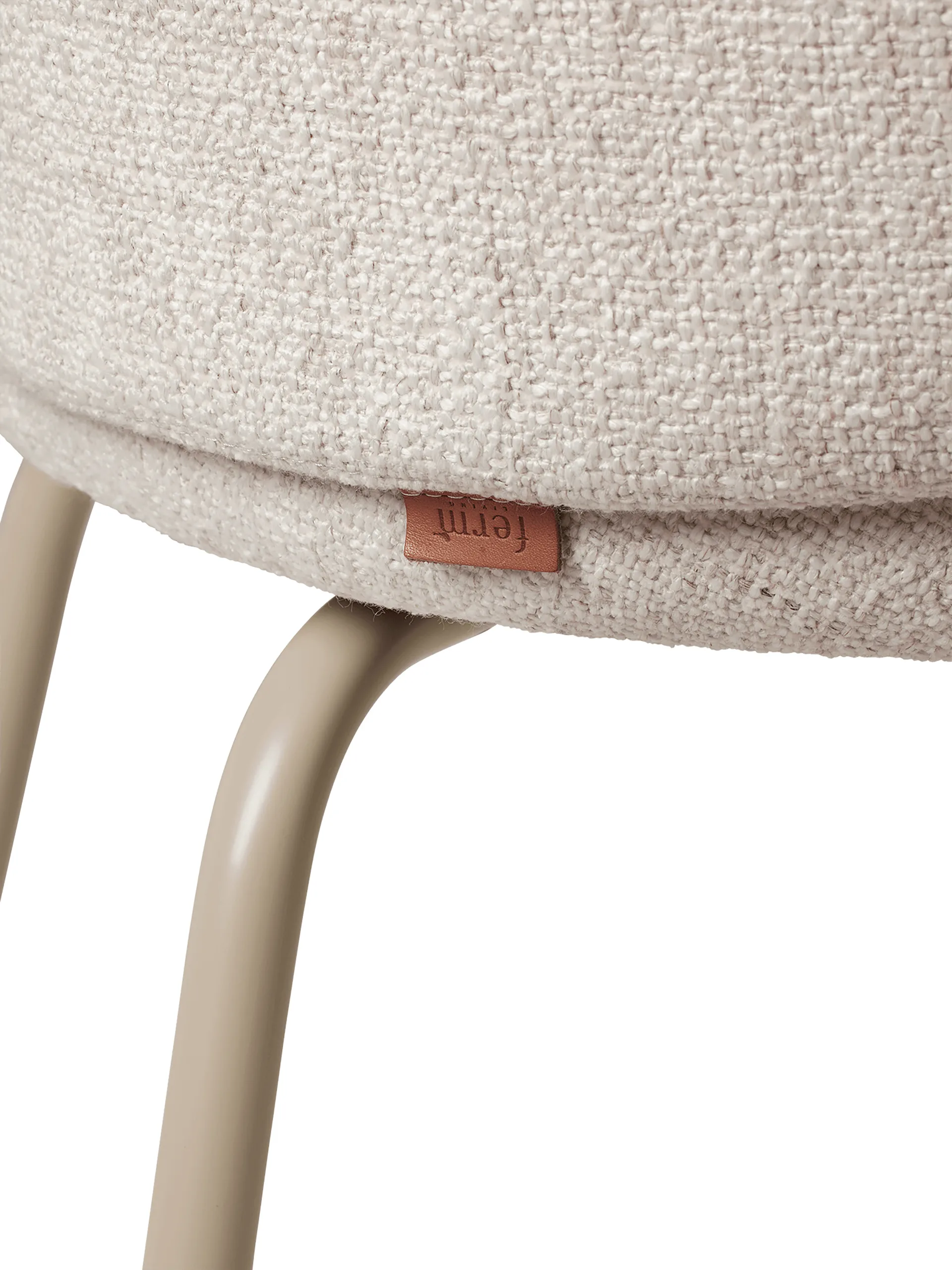 Rico dining chair - bouclé, Off-white-cashmere Ferm Living