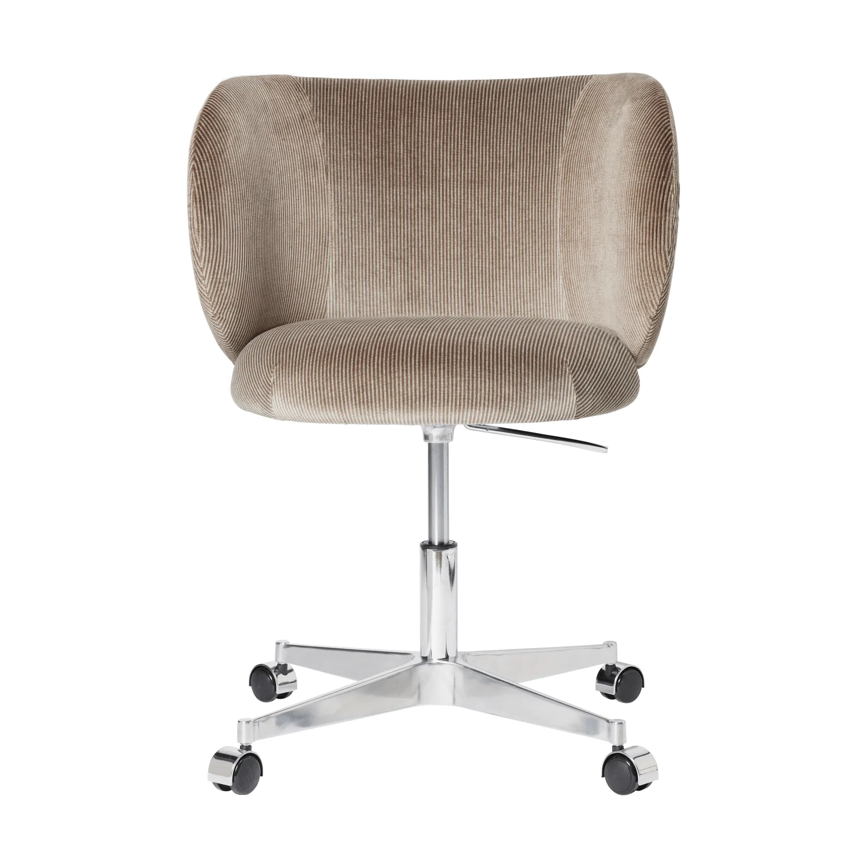 Rico dining chair on castors Devoré Velvet, Flint Grey Ferm Living