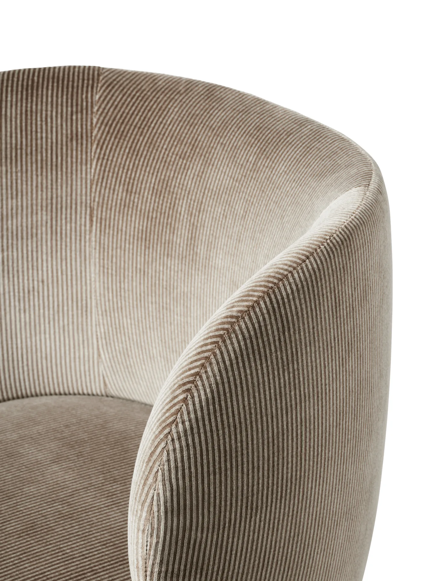 Rico dining chair on castors Devoré Velvet, Flint Grey Ferm Living