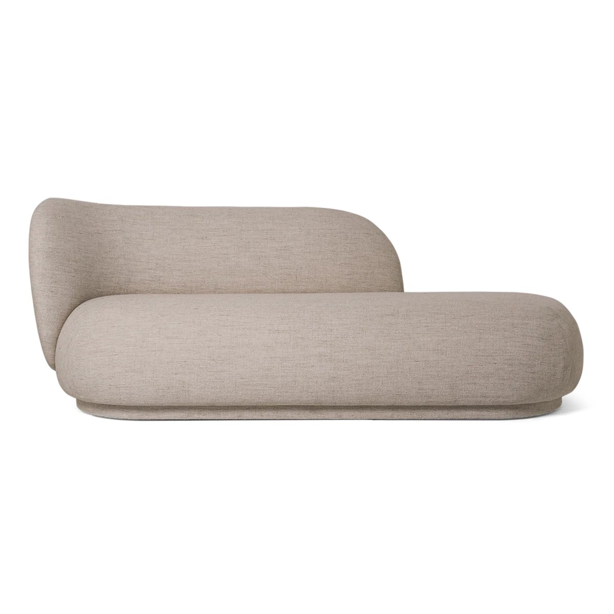 Ferm Living Rico divan bouclé left Sand | Scandinavian Design | Sofas | Beige