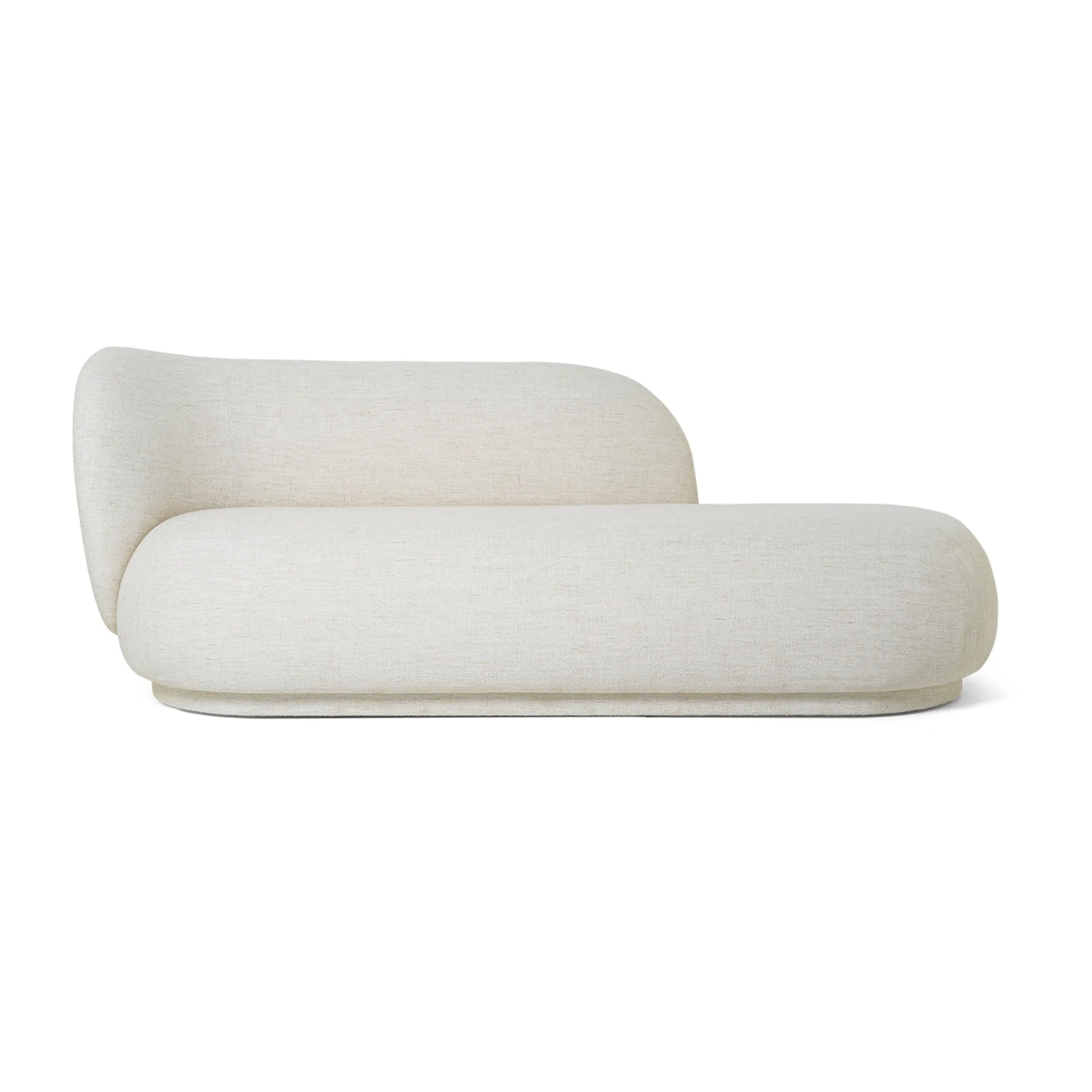 Rico divan chaise bouclé left, Off white Ferm Living
