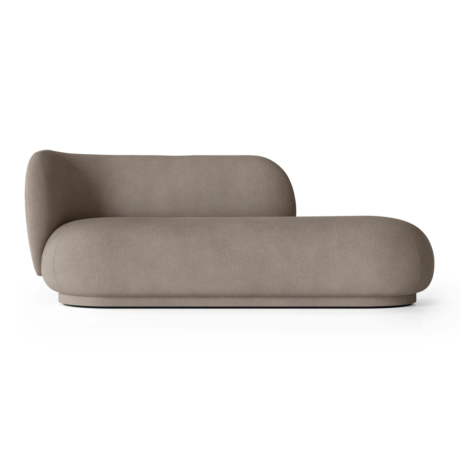 Rico divan chaise left, Brushed warm grey Ferm Living