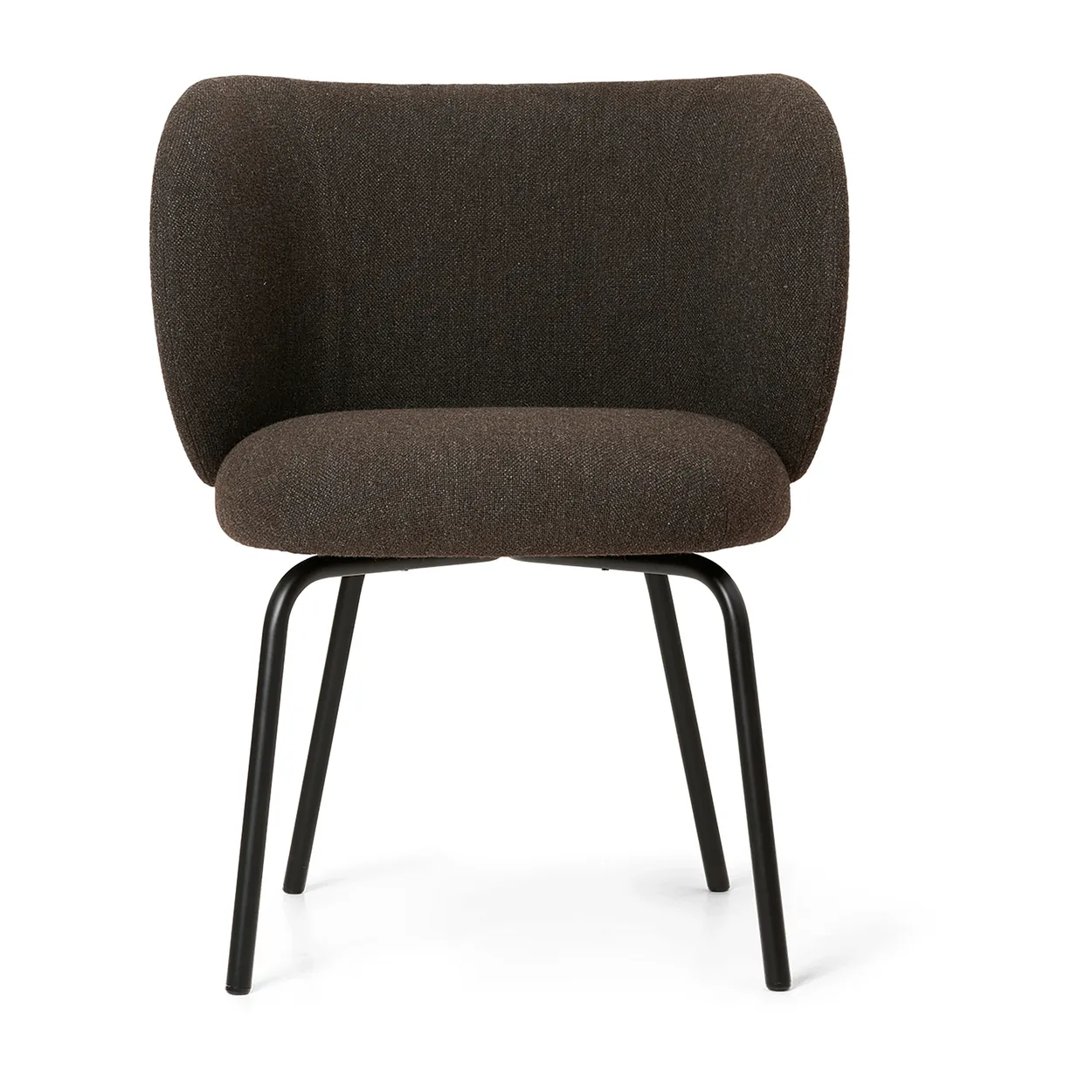 Ferm Living Rico hallingdal dining chair Dark grey brown-black