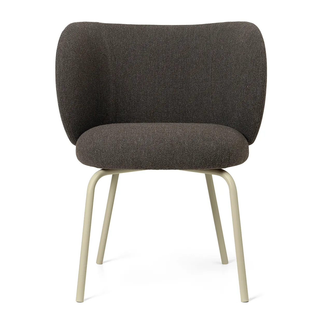 Ferm Living Rico hallingdal dining chair Dark grey brown-cashmere