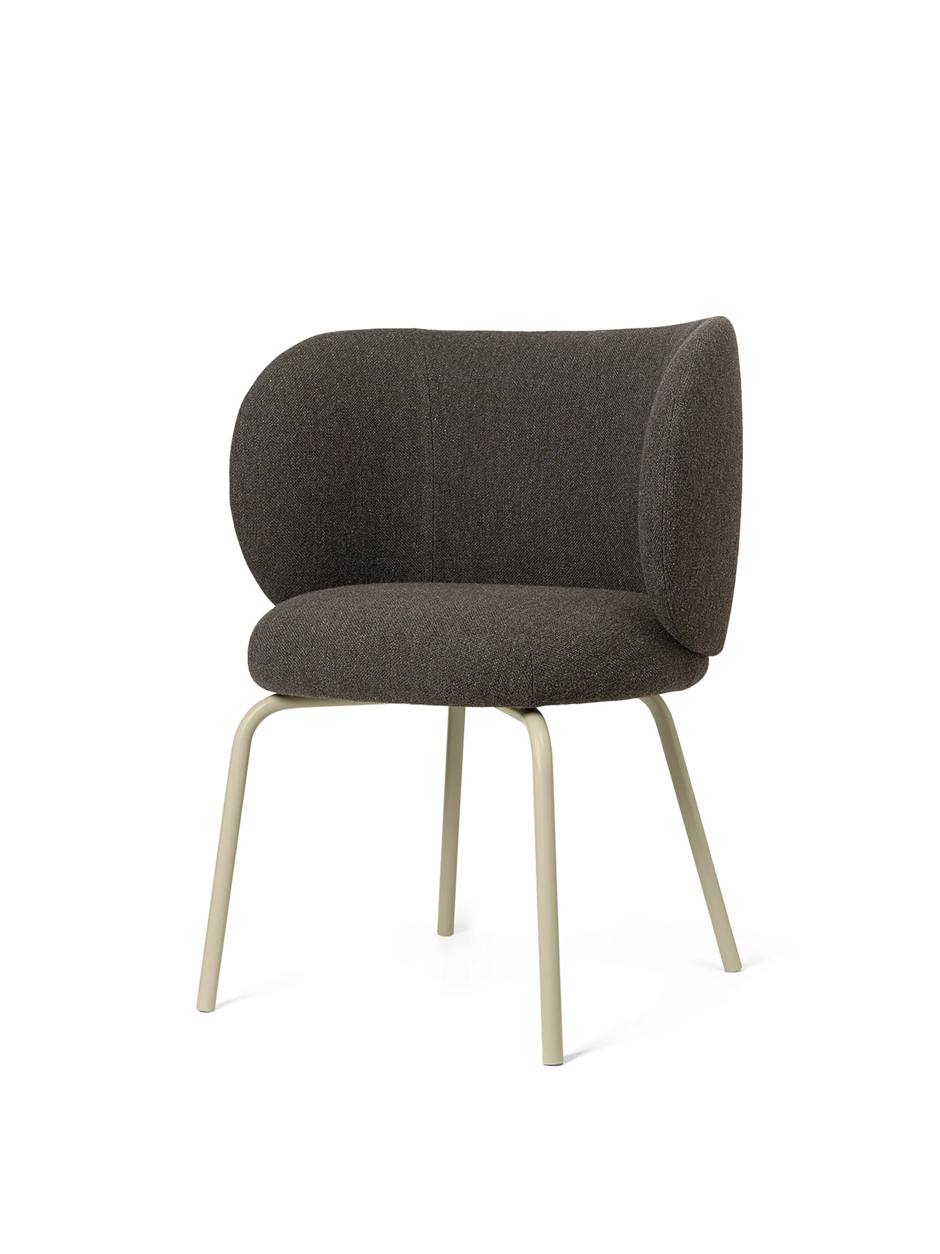 Rico hallingdal dining chair, Dark grey brown-cashmere Ferm Living