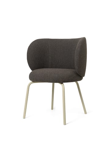 Rico hallingdal dining chair - Dark grey brown-cashmere - ferm LIVING