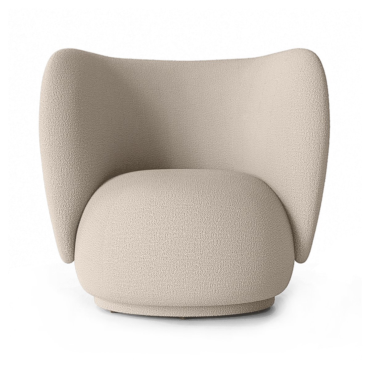 Ferm Living Rico lounge chair bouclé Wool bouclé natural