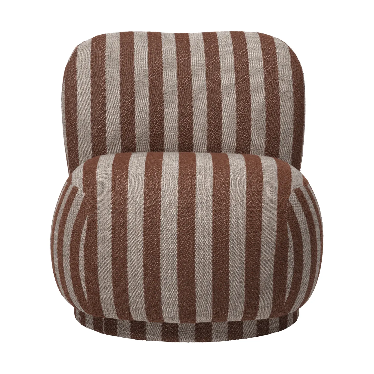 Rico lounge chair piccolo, Louisiana, Sand-chocolate Ferm Living