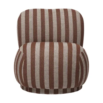 Rico lounge chair piccolo - Louisiana, Sand-chocolate - Ferm Living