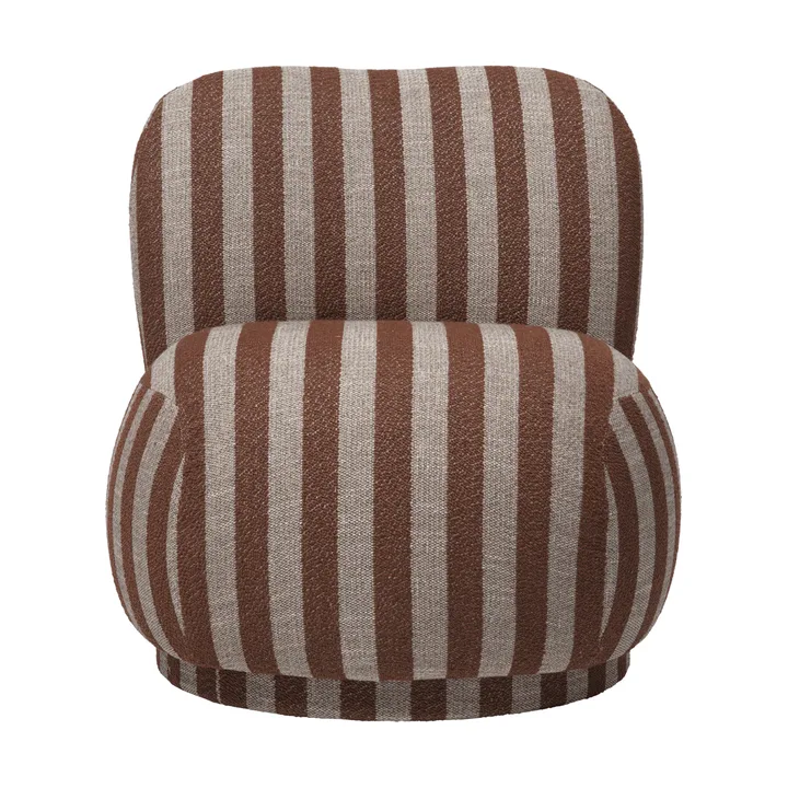 Rico lounge chair piccolo - Louisiana, Sand-chocolate - Ferm Living