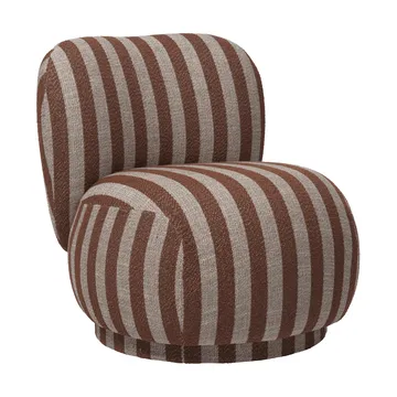 Rico lounge chair piccolo - Louisiana, Sand-chocolate - Ferm Living
