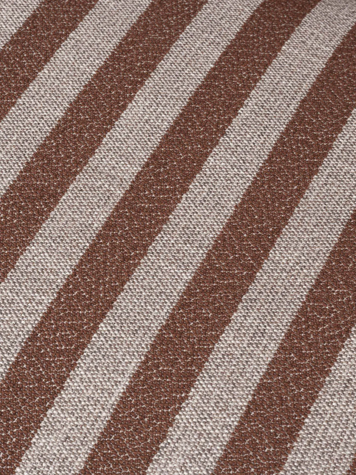 Rico lounge chair piccolo, Louisiana, Sand-chocolate Ferm Living