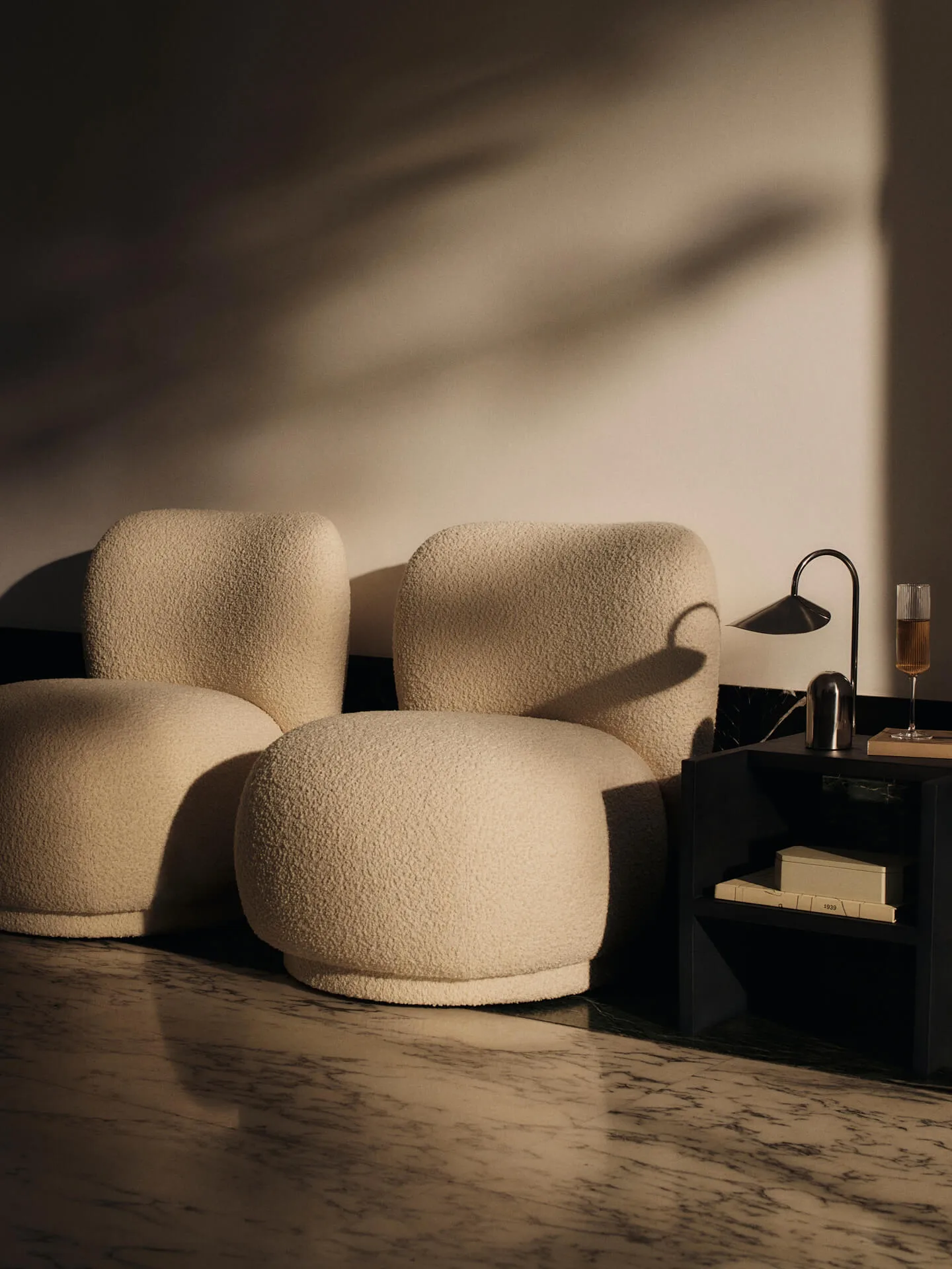 Rico lounge chair piccolo, Nordic Bouclé-Off-white Ferm Living