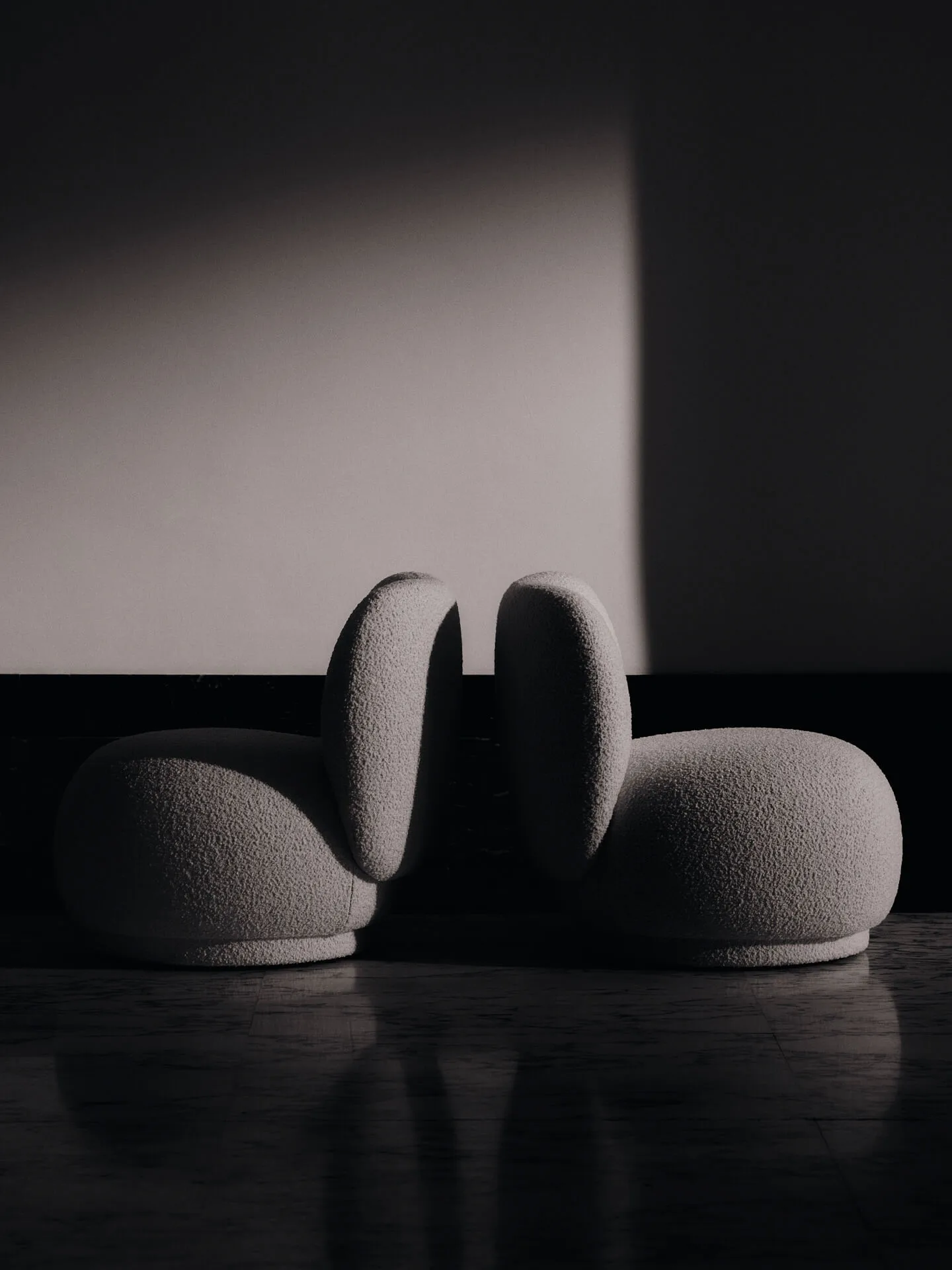 Rico lounge chair piccolo, Nordic Bouclé-Off-white Ferm Living