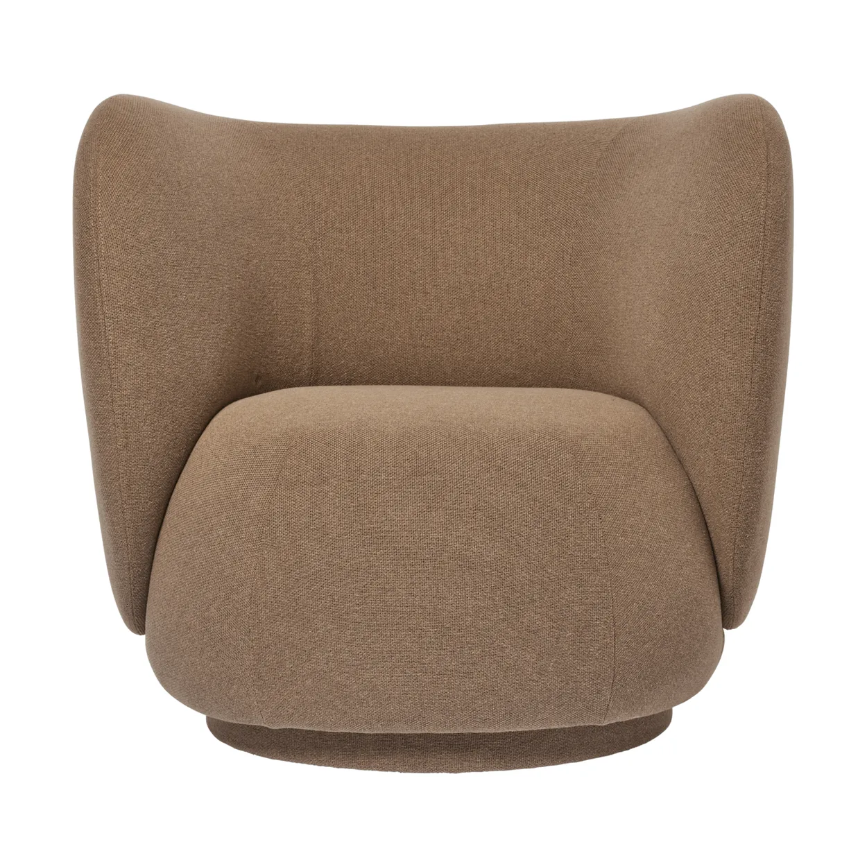 Ferm Living Rico lounge chair swivel Autum-0361 Dark Sand