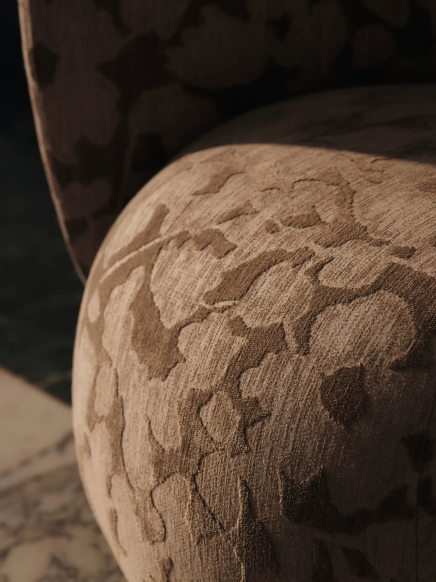 Rico lounge chair swivel, Cilla-Taupe Ferm Living