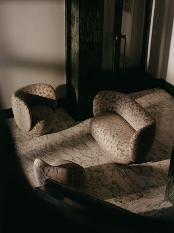 Rico lounge chair swivel - Cilla-Taupe - Ferm Living