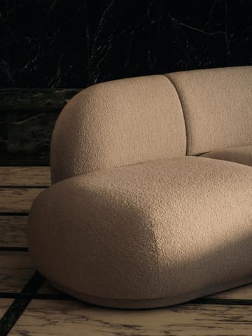 Rico open sofa module L - Soft bouclé-natural - Ferm Living