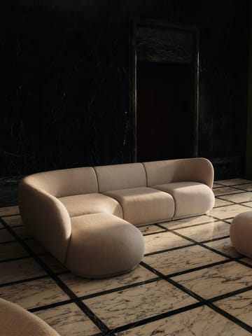 Rico open sofa module L - Soft bouclé-natural - Ferm Living