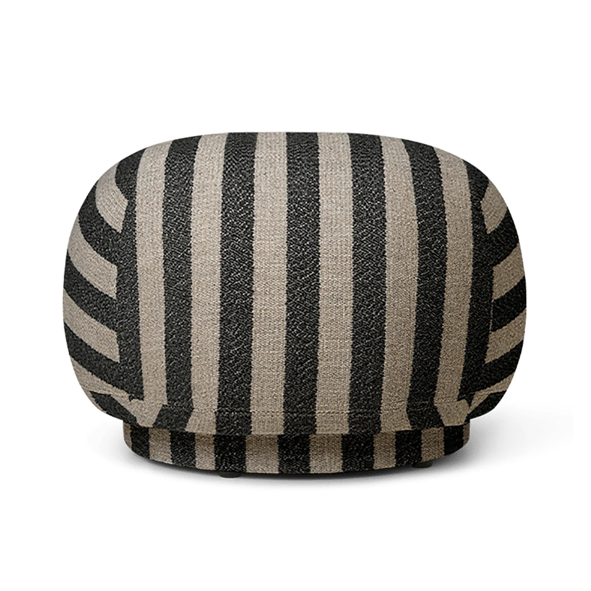 Rico pouf sit pouf, Louisiana sand black Ferm Living