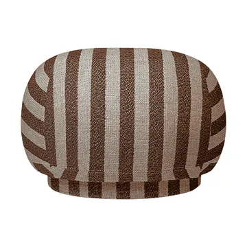 Rico pouf sit pouf - Louisiana, Sand-chocolate - Ferm Living